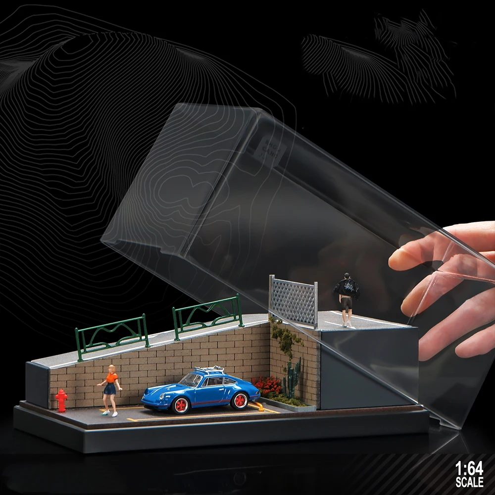 

1/64 Модель Steep Slope Парковка SpaceScenes и аксессуары для экшн-фигурок Модель Парковка Имитация декора Сцена (без автомобиля)