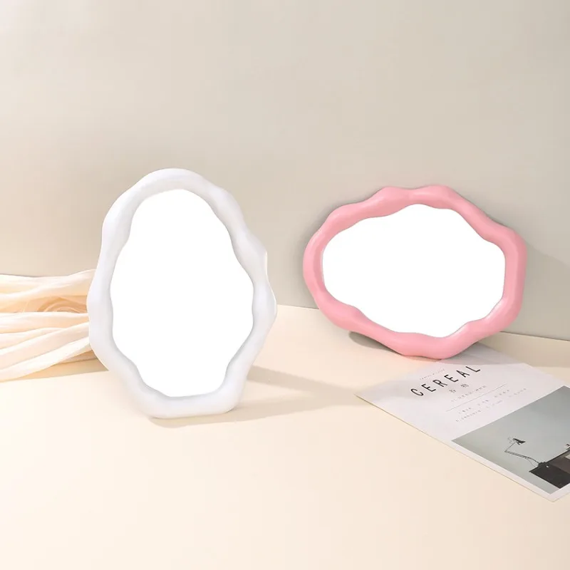 

Creative Clouds Special-Shaped Desktop Makeup Mirror Simple Desktop Dressing Mirror Wall Hanging Bathroom Decorative Mirror