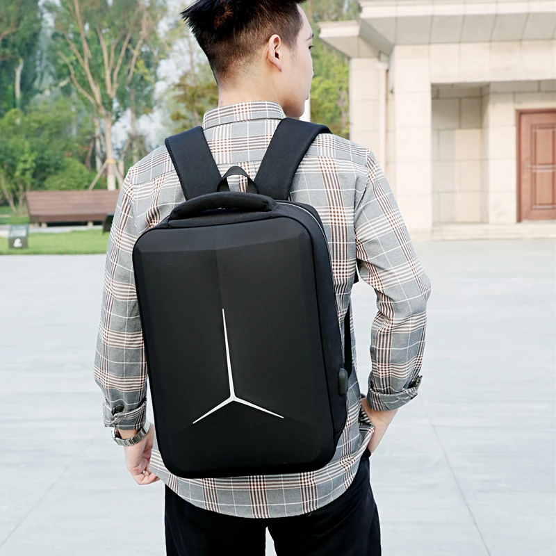 

Новый твердый корпус для путешествий, умный мотоциклетный рюкзак для ноутбука, мужской модный деловой мужской рюкзак в виде ракушки