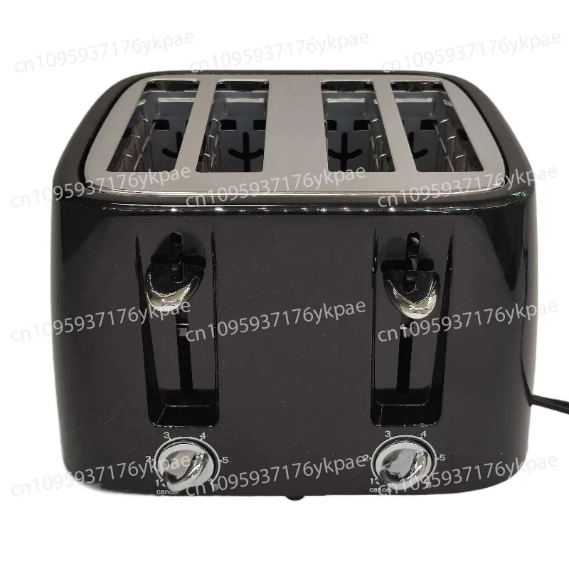 Kitchen 4 Slices Electric Bread Toaster, Automatic Pop-up Function, Cancel Function, Adjustable Scorch Control