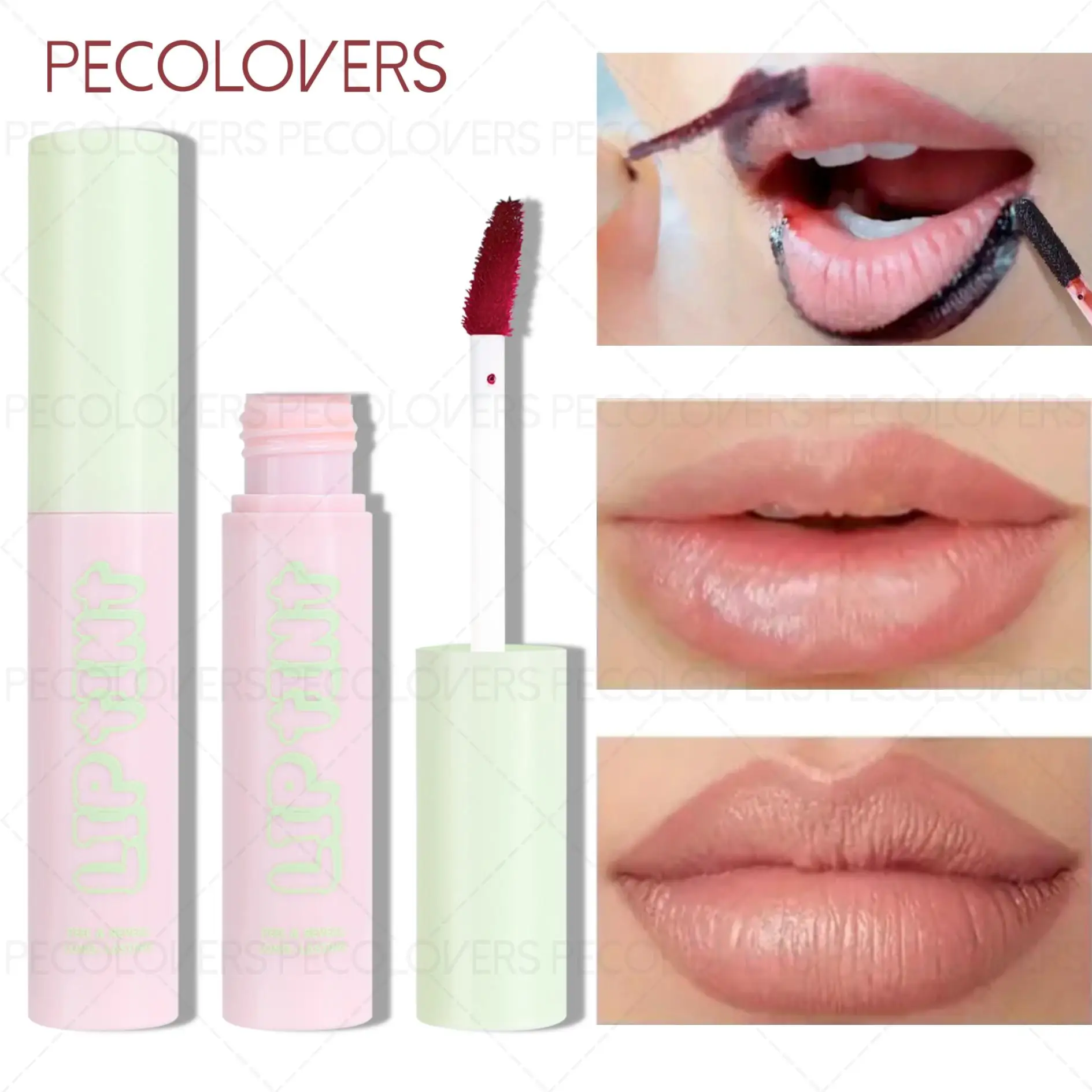 Natural Lip Tattoo Liner Pen,Waterproof,Lasting Matte Lip Tint,Peel Off Lip Liner