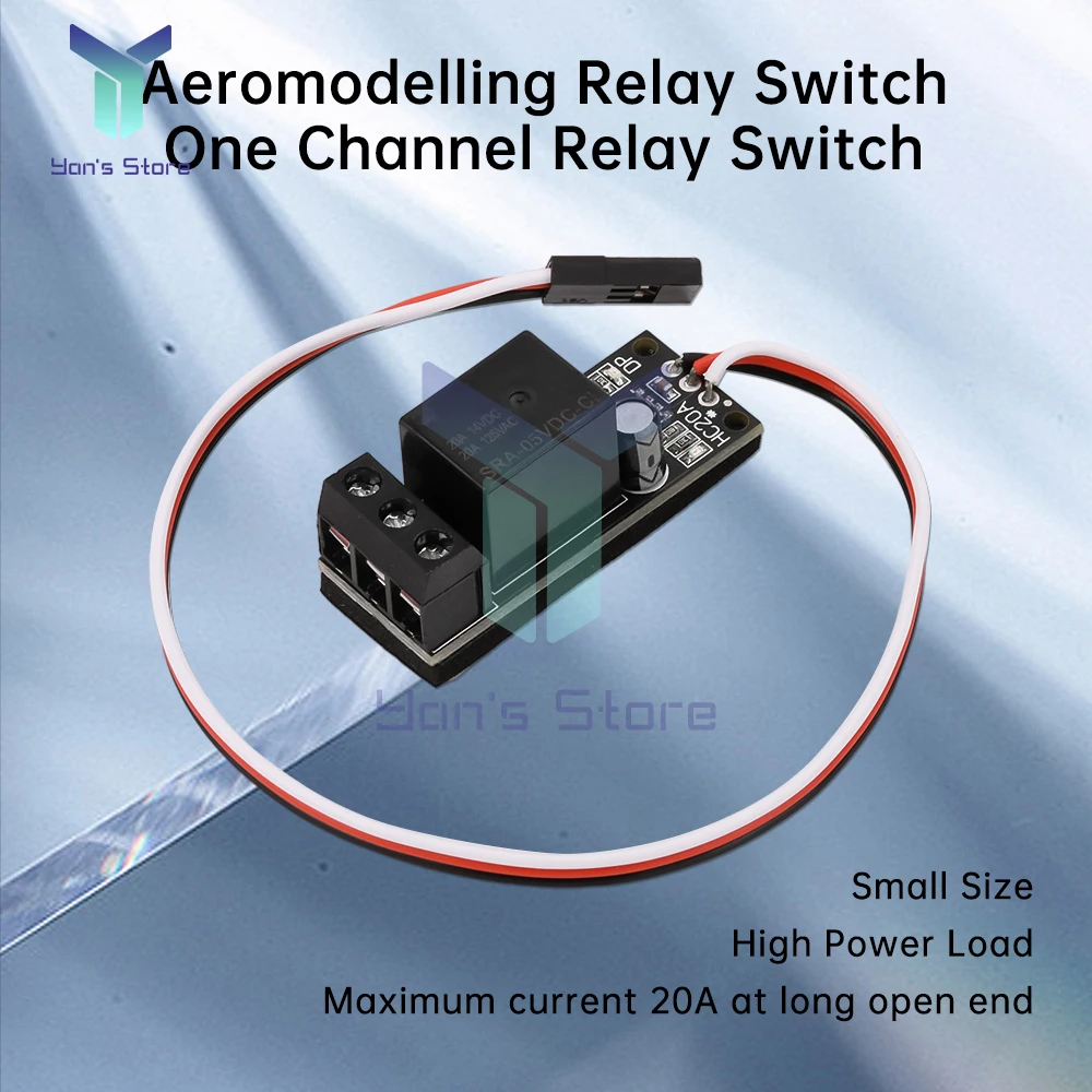 20A Relay RC Model PWM Receiver Control Switch for Water Pump Light FPV Camera RC Boat RC Car Accessories