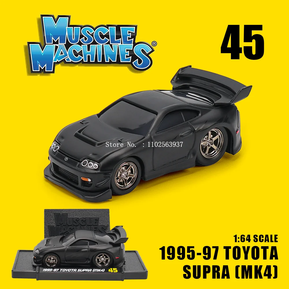 Maisto 1:64 Chevrolet, Porsche, Toyota, Ford Classic American muscle car dark black series car alloy die-casting model gift toy