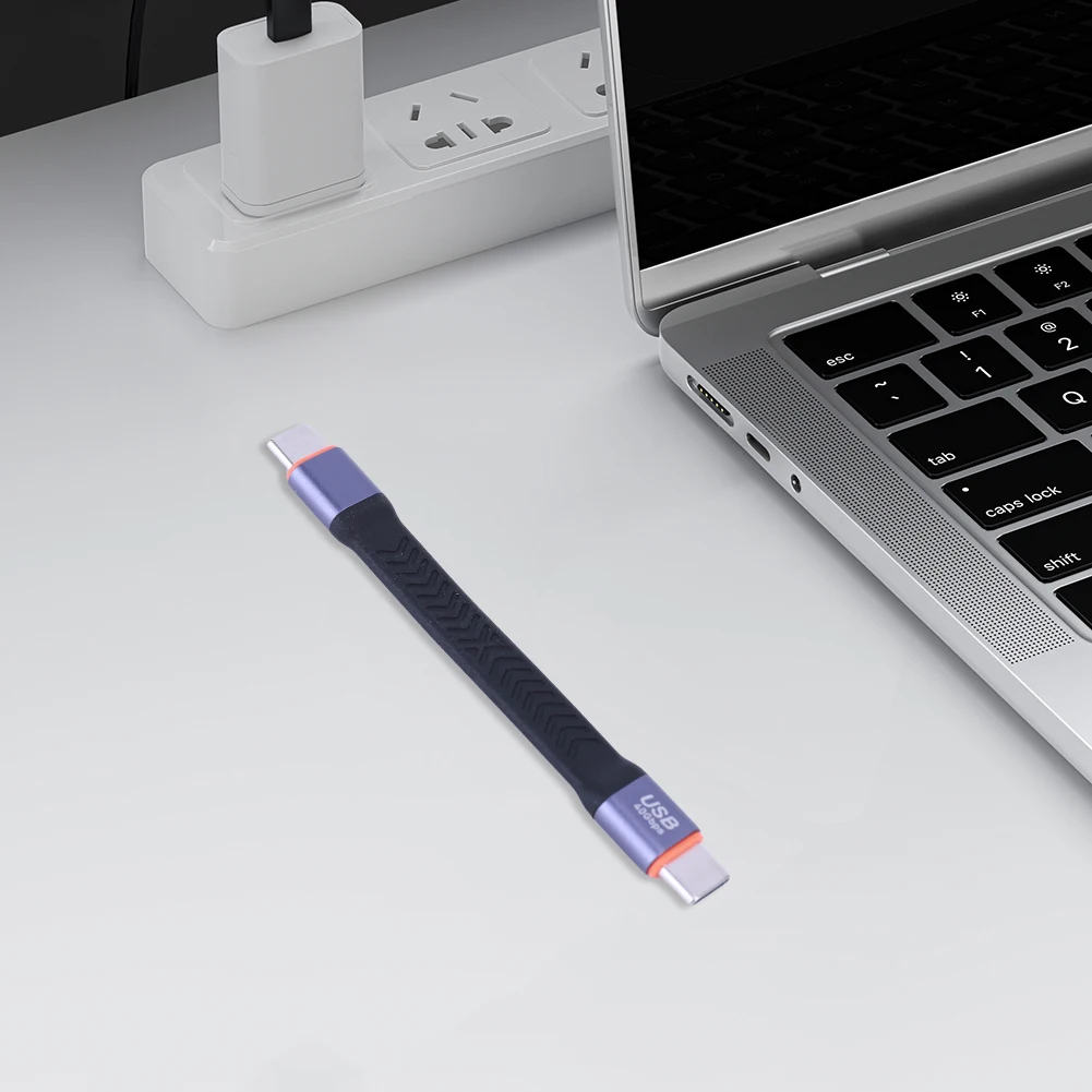 PD100W شحن سريع قصير USB سلك كابل بيانات Gen 2 40Gbps USB3.2 شحن سريع USB وصلة كابل بيانات قصيرة لبنك الطاقة SSD #6