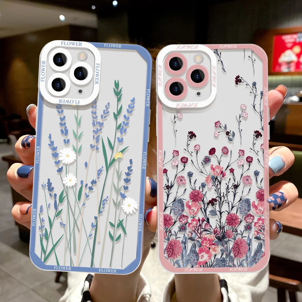 Funda de flores para Redmi Note 10 Pro, funda para Xiaomi Redmi Note 9, 8, 11, 12, 13 Pro, 5G, 11S, Poco X3, X4, X5, X6 Pro, Mi 11T, 12T Pro, 11 Lite