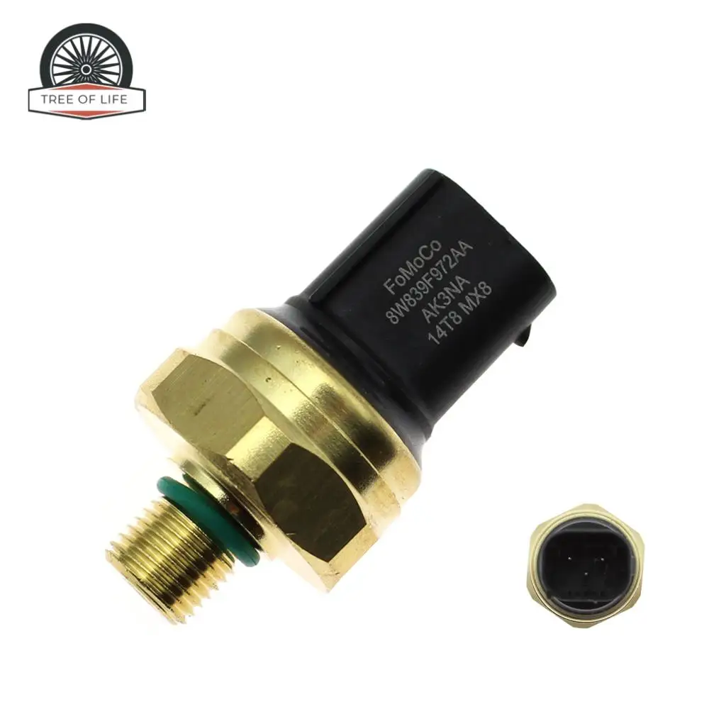 8W839F972AA BM5Z-9F972-A Fuel Rail Pressure Sensor Sender For 2012 2013 2014 2015 2016 Ford Edge Focus 2.0L Ecoboost  ﻿