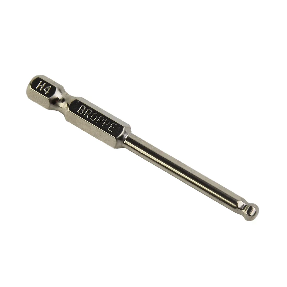 Destornillador hexagonal con extremo de bola portátil de 65mm, broca de controlador magnético hexagonal métrico 5 H3 H4 H5 H6 H8 para herramientas manuales automotrices
