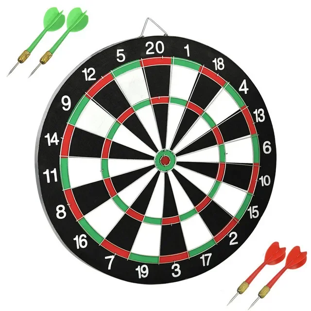 Doppelseitiges Dartscheiben-Set, Unterhaltung, Freizeit, professionelles Dart-Set, Spielzeug mit fliegender Nadel, Punkt-Dartscheibe