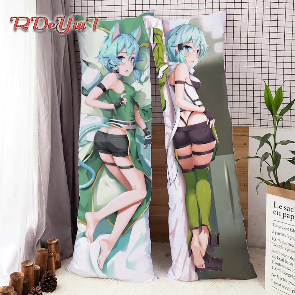 

Anime Game Sword Art Online Asada Shino Dakimakura Hugging Body Pillow Cover Throw Cushion Pillowcase Home Decor 150/160/170cm