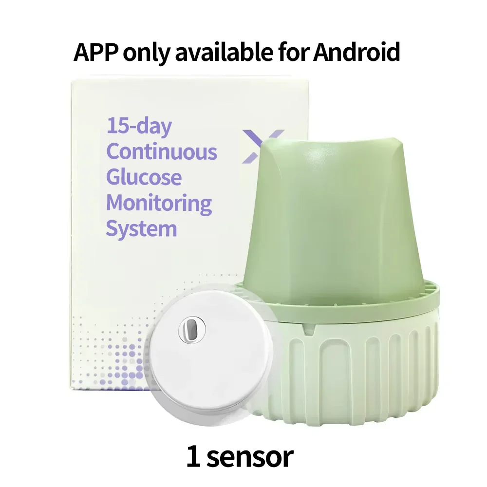 Aidex 2e generatie bloedglucose sensor 24 uur real-time monitoring tester diabetes bloedsuikersensor CGM monitor als Aidex Freestyle Libre