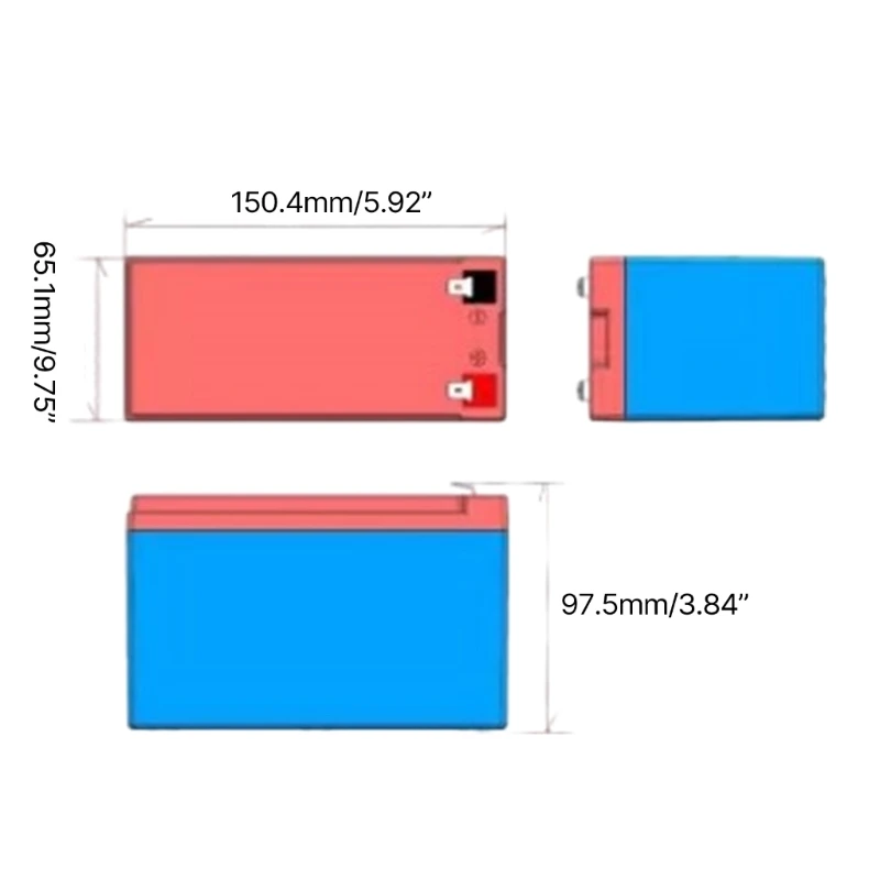 E56B 12V 7Ah Case For 18650 Cells ABS Nickel Empty Strips Storage Box Holder Container For DIY Pack Sprayer