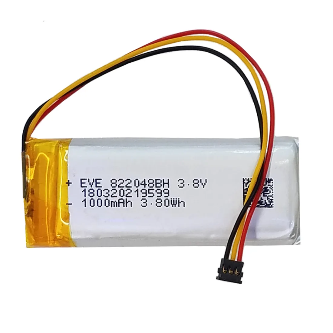 1-10 قطعة 822048 3.8 فولت 1000 مللي أمبير يبو بطارية قابلة للشحن + JST MX 1.2 مللي متر 3P التوصيل ل MP3 GPS مسجل سماعة صمام مؤشر المراقب المالي #2