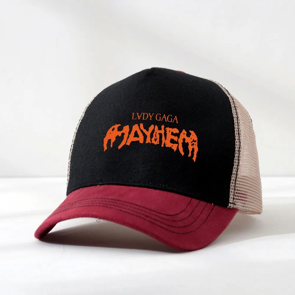 

Lady Gaga Mayhem New Album Baseball Cap cool mesh breathable Visors Snapback hat Unisex Outdoor Running Golf Gift Caps Hat