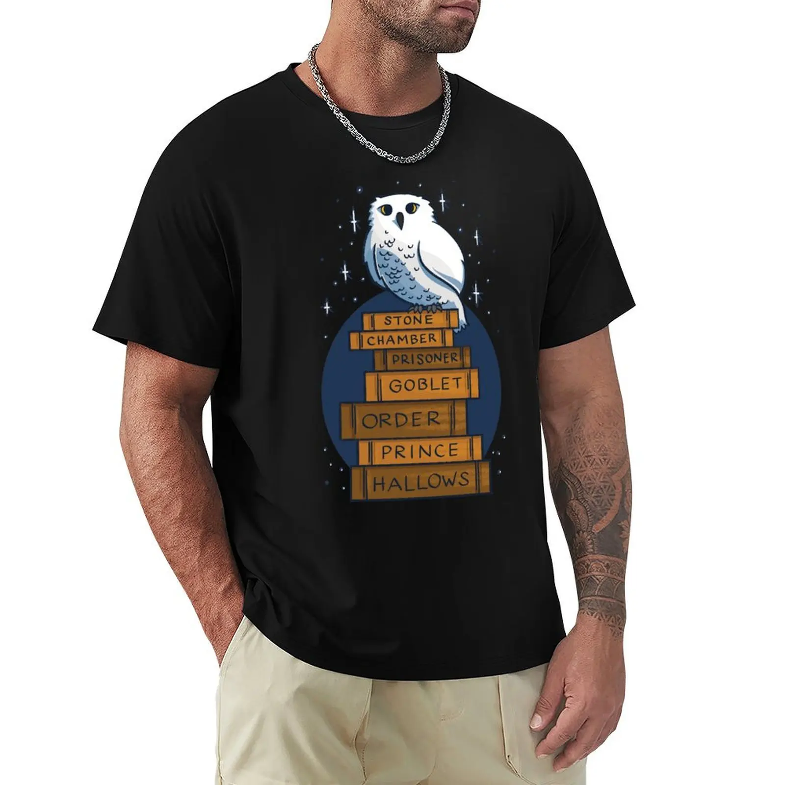 

An Owl with the Books T-Shirt sublime graphic shirts funny gifts custom shirt shirts men