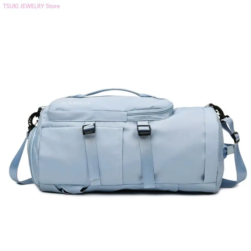 حقيبة سباحة 62KE مع حقيبة رياضية منفصلة جافة ورطبة وحقيبة ظهر للشاطئ وحقيبة لياقة بدنية