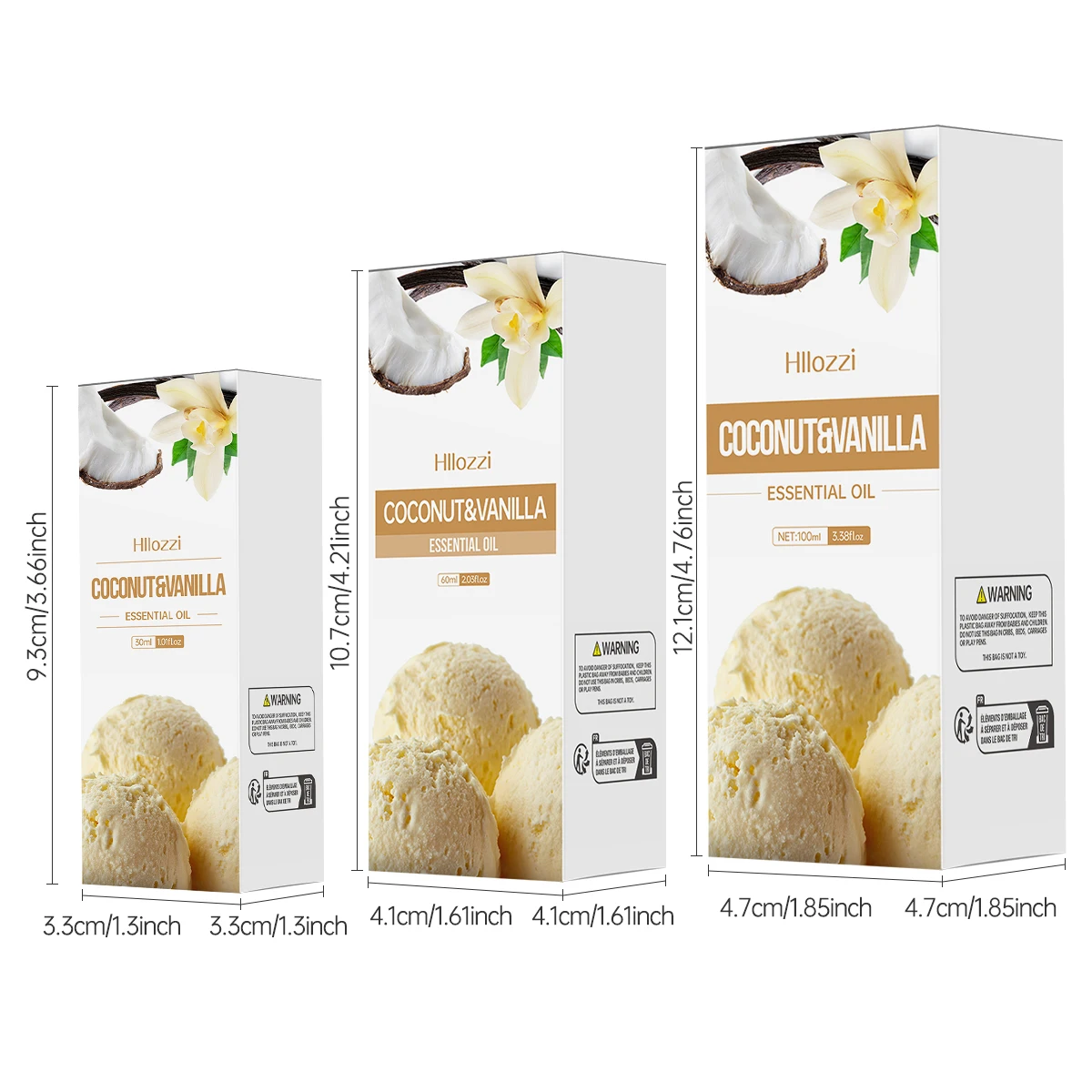 Huile essentielle de noix de coco et de vanille, parfum longue durée, aromathérapie, soins pour la peau, soins capillaires, tous Types de peau