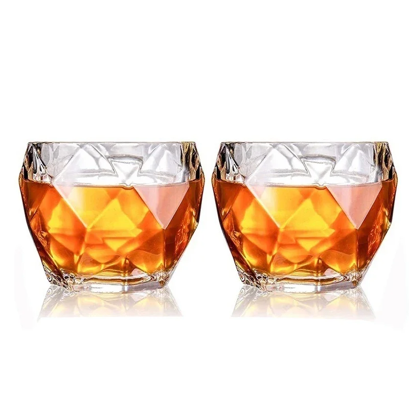 

Whiskey Glasses, Set of 2, 11 oz, Premium Scotch Glasses, Bourbon Glasses for Cocktails Old Fashioned Drinking