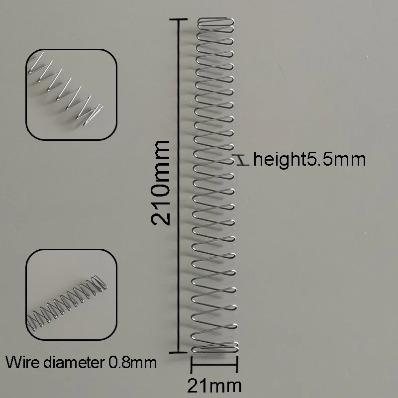 Square Flat Spring 0.8mm Wire Manganese Steel Base Pad Compression Spring Factory Custom