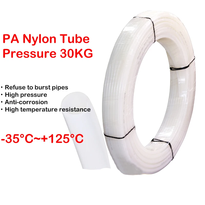 Imagem -03 - Tubo de Nylon pa 10 12 mm Mangueira Pneumática Compressor Alto Resistente à Temperatura Alta Pressão Tubo de Óleo Duro Resistente ao Desgaste