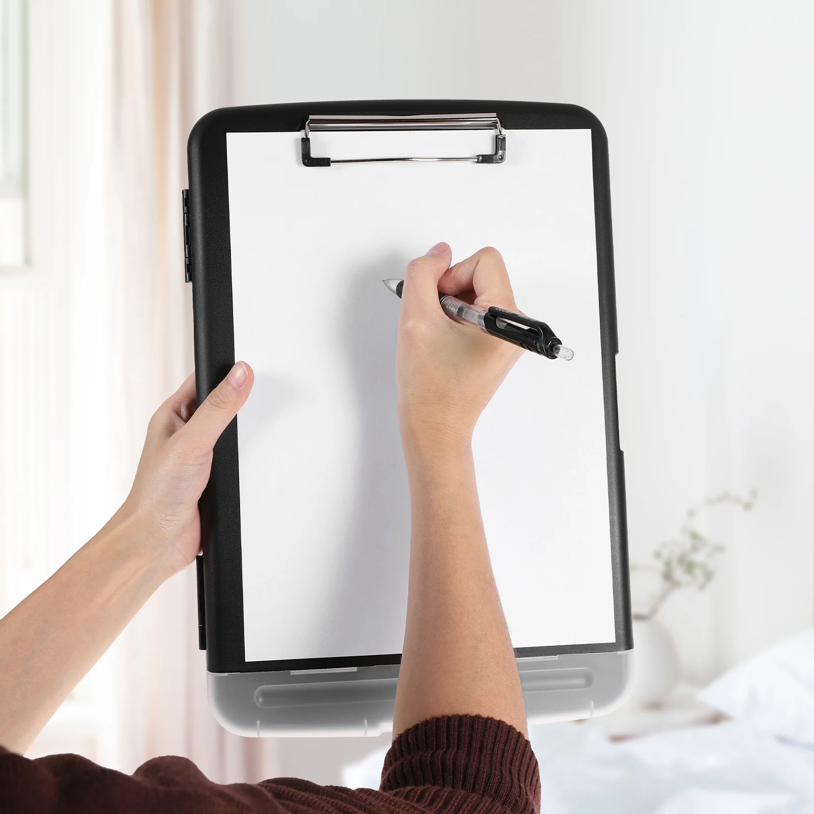 Clipboard with Storage Heavy Duty Large Capacity Nursing Clipboard for Hospital Nurses Office Workers Secure Paper Forms