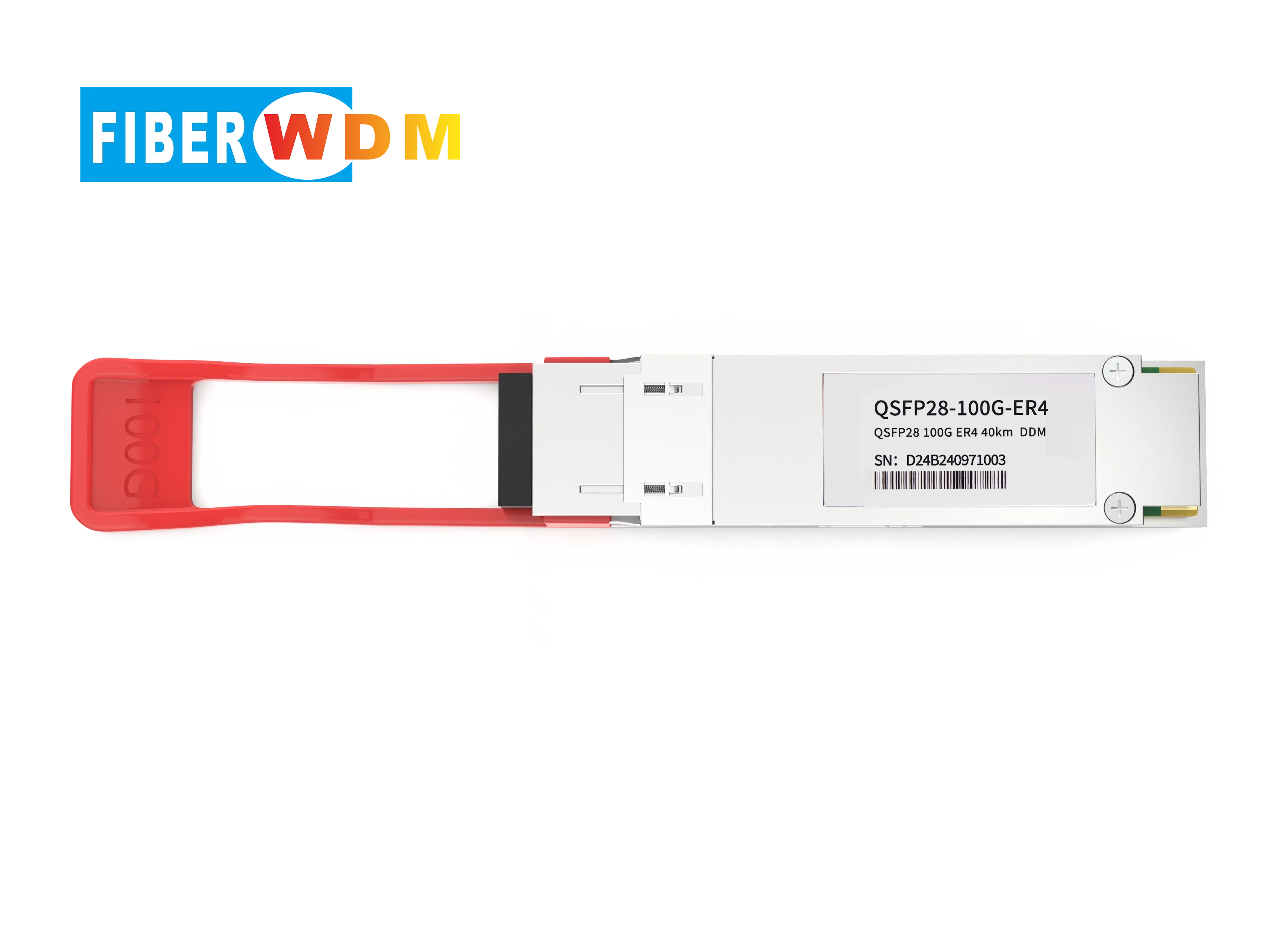 

FIBERWDM 100G ER4 100g 40km QSFP28 1310nm Duplex LC Transceiver optical fiber Module for Cisco Mellanox Huawei Ethernet switch