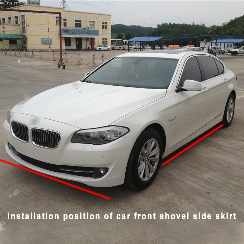 

Car Front Bumper Splitters Lip Body Kit Spoiler Side Skirts Extensions Wrap Angle For 2008-2013 BMW 5 Series F18 F10 528i 530i