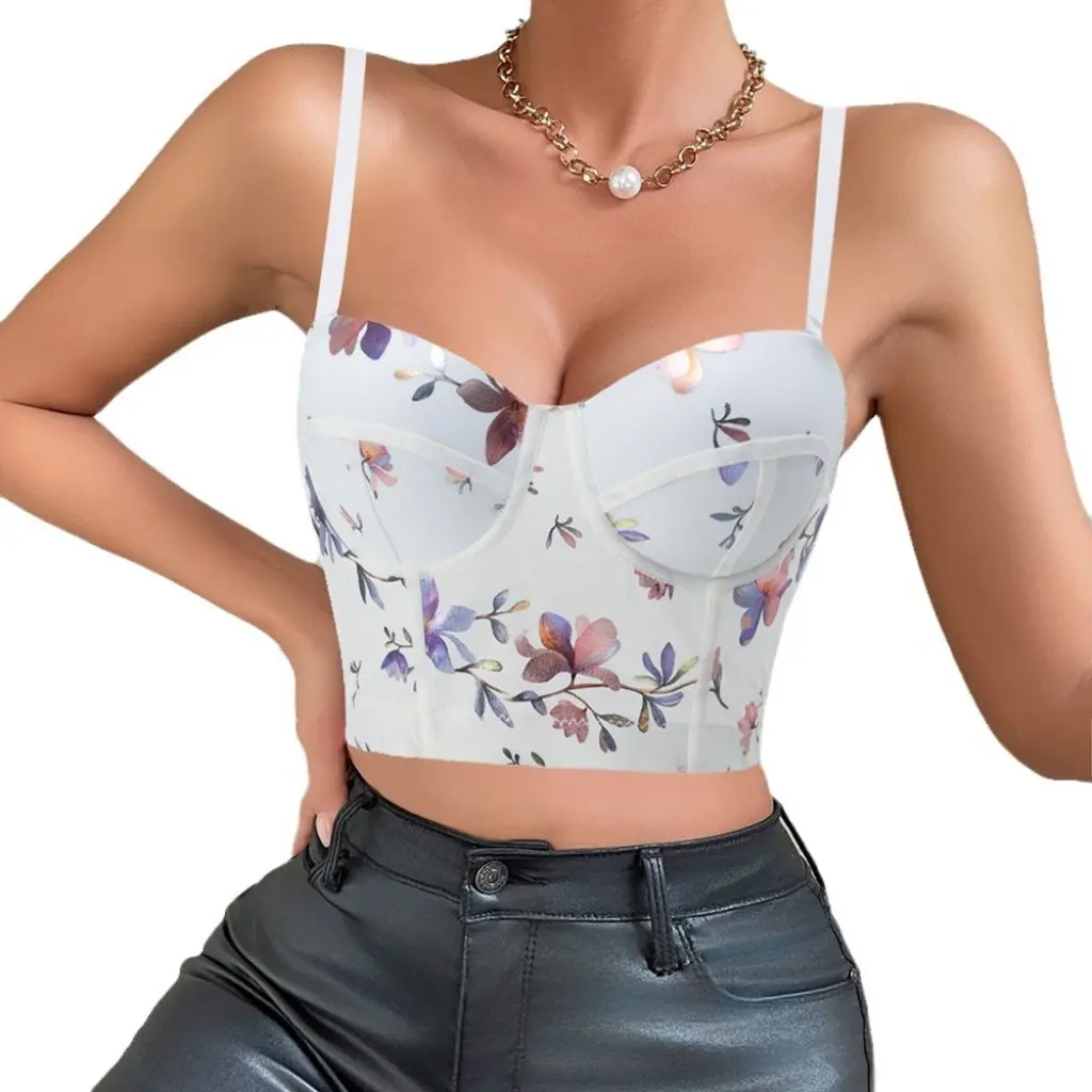 

Women's Strapless Backless Cotton Fishbone Bra Sexy Suspender Small Vest Top for European And US Style