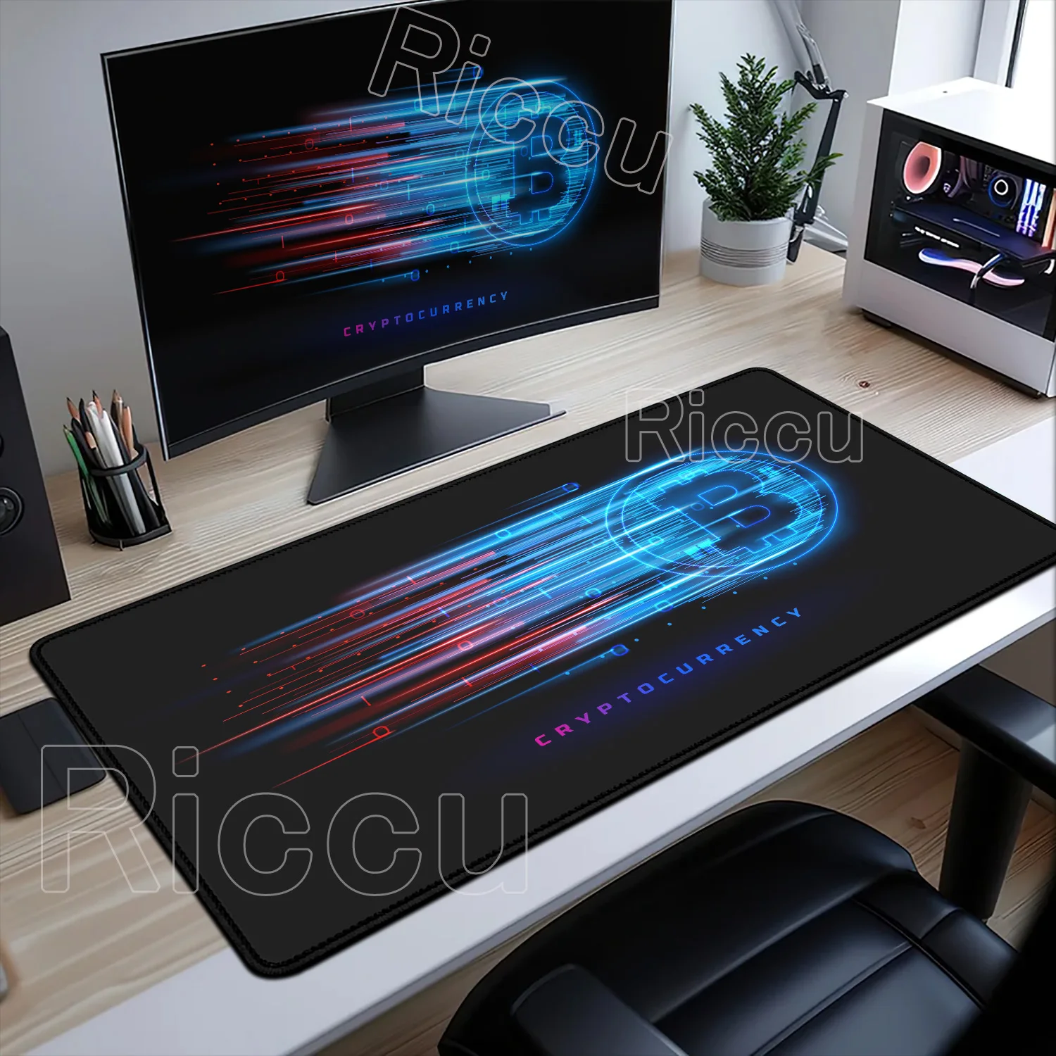 

NEW Design Gaming Laptops Bitcoin Mouse Pad Currency Mousepad Black Line Large Mouse Mat Natural Rubber Desk Rug PC Gamer Mats