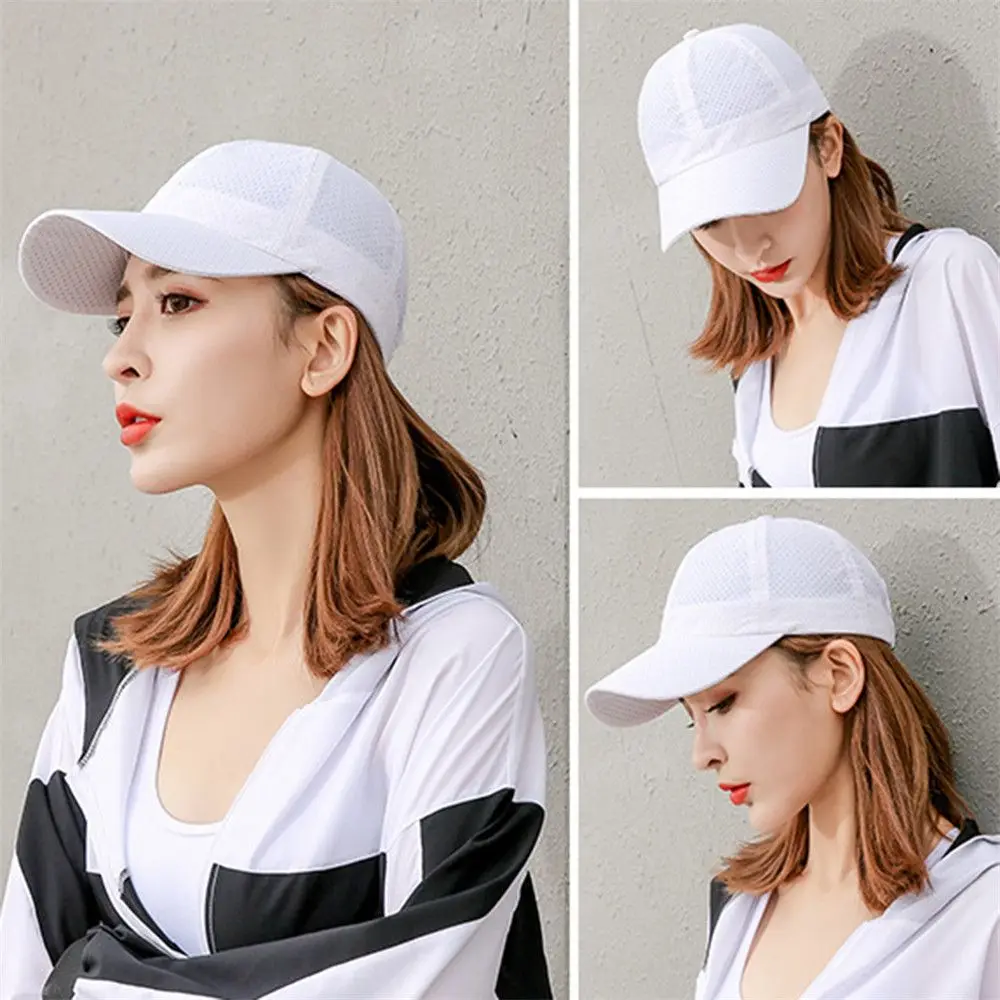 Breathable Quick Dry Baseball Cap Mesh Sun Hat Golf Tennis Cap For Outdoor Sports Running Hiking Camping For Men Women