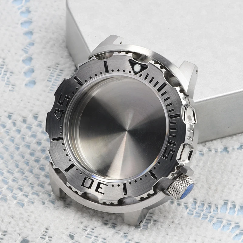 حافظة ساعة HEIMDALLR 42 مللي متر من الفولاذ المقاوم للصدأ حافظة ساعة مونستر دايفر زجاج الياقوت 200 متر مقاومة للماء مناسبة لحركة NH35/36