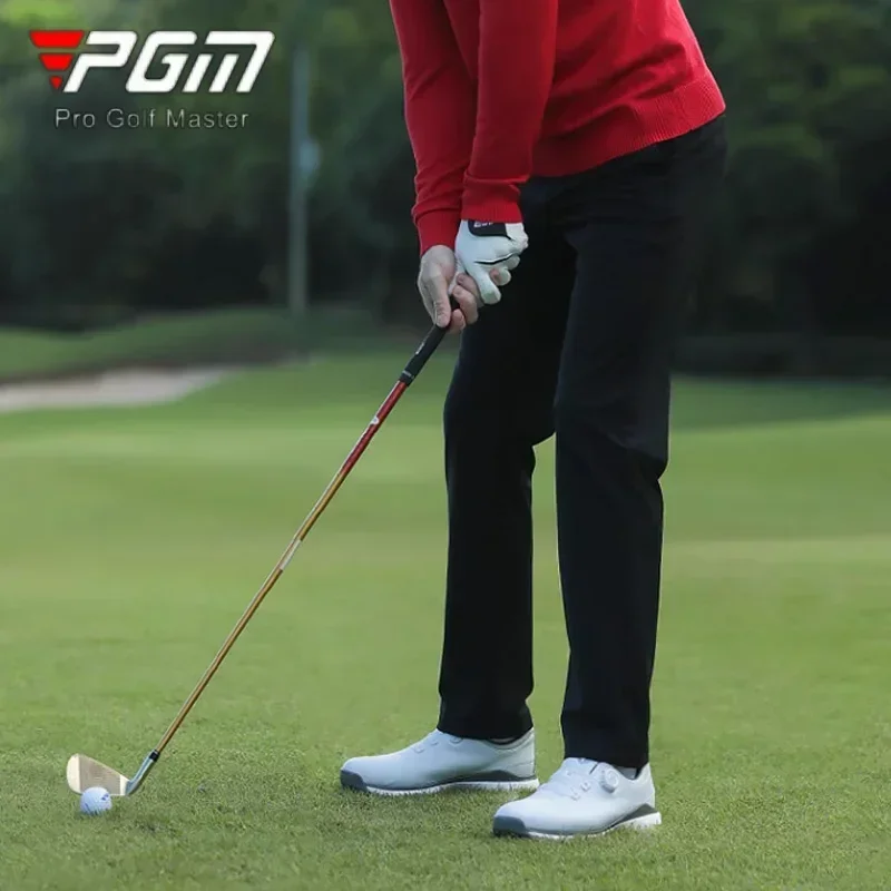 2025 Pgm Men Golf Sports Pants Winter Solid Color Casual Straight Golf Trousers Male Thicken Warm Windproof Sweatpant XXS-3XL