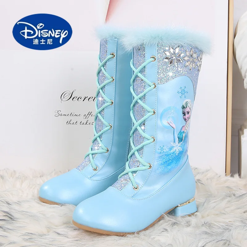 

Disney Girls' Heeled Boots: Autumn Winter Princess & Knight Long Boots with Fleece Lining for Toddlers & Kids
