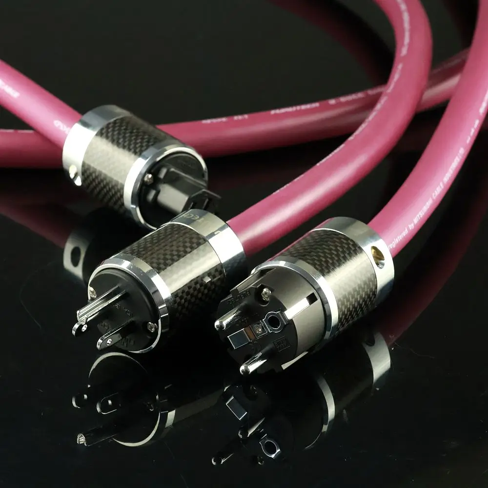 Furutech Alpha-DPS4.1 Limited Edition 7N Pure Copper HiFi Power Cable EU US Plug  Audio Amplifier Speaker Mains Power Cord