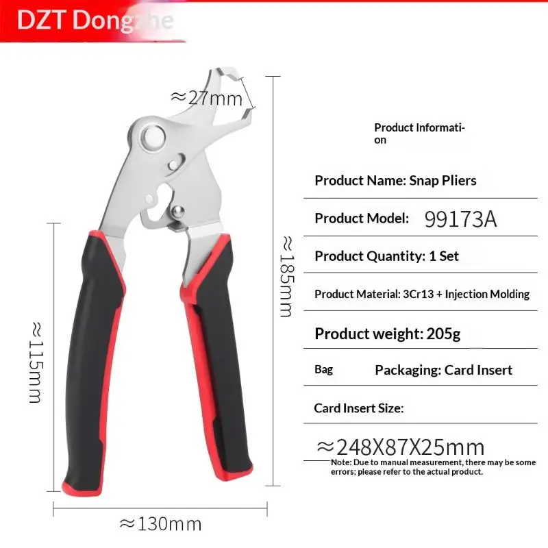 Car Clip Pliers Disassembly Tools: Heavy Duty Spring Loaded Auto Trim Removal Plastic Rivets - view 6