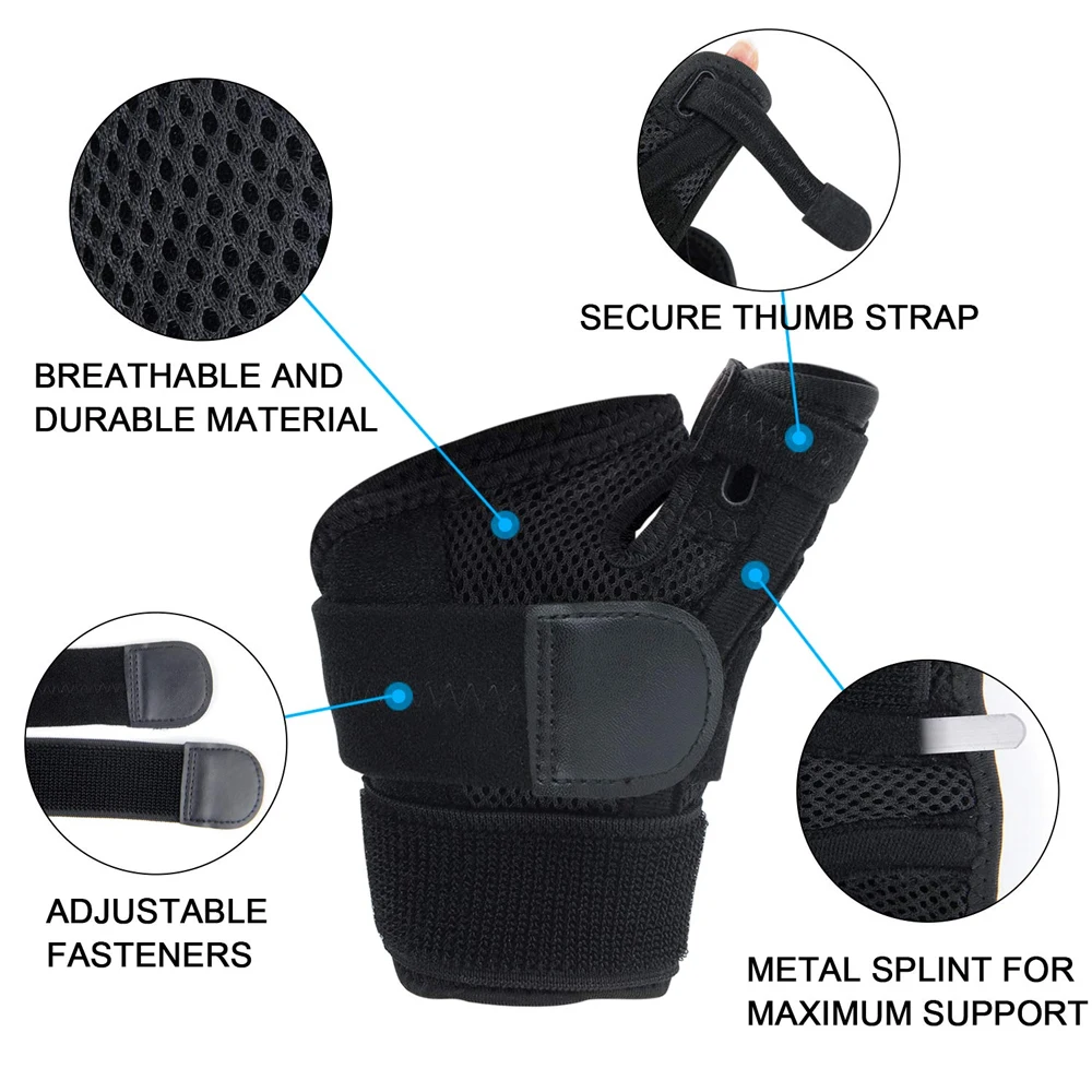 1Pcs Unisex Thumb Support Brace for Carpal Tunnel - Joint Thumb Spica Splint for Arthritis,Trigger Thumb Immobilizer,Wrist Strap