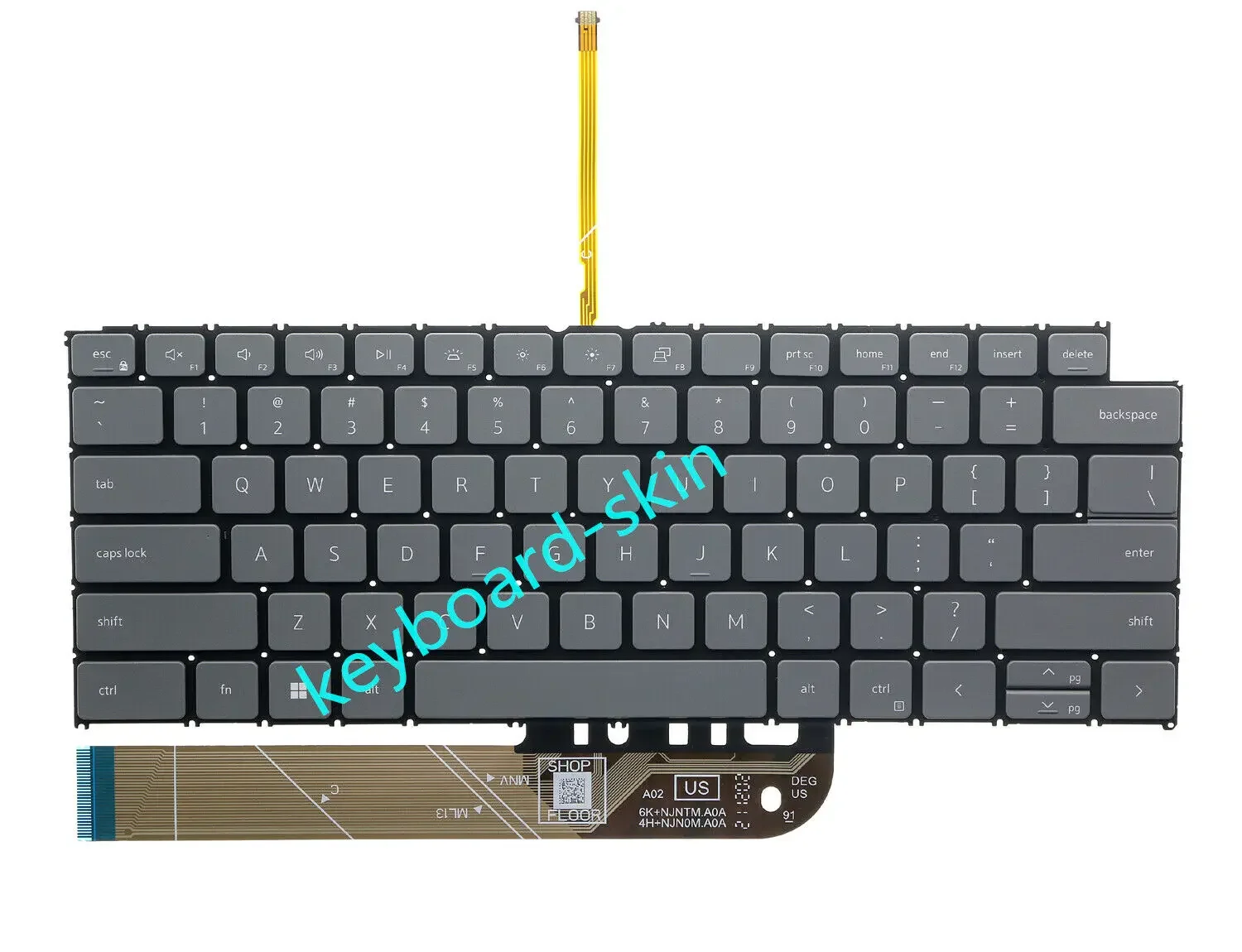 Imagem -03 - Eua Teclado Retroiluminado para Dell Inspiron 5310 5320 5410 5418 5420 5425 7415 7425 2-em1 16 5620 5625 7620 P119f P161g 14 Plus 7420