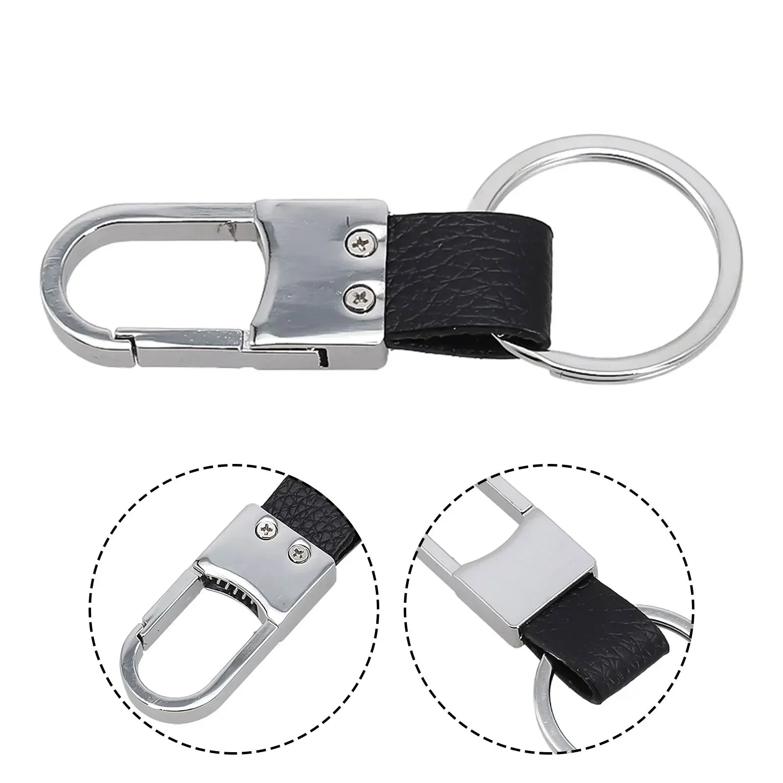 Car Key Chain Holder Key Ring Keychain Men Metal Replacement Universal Workmanship 1Pcs High Quality Brand New