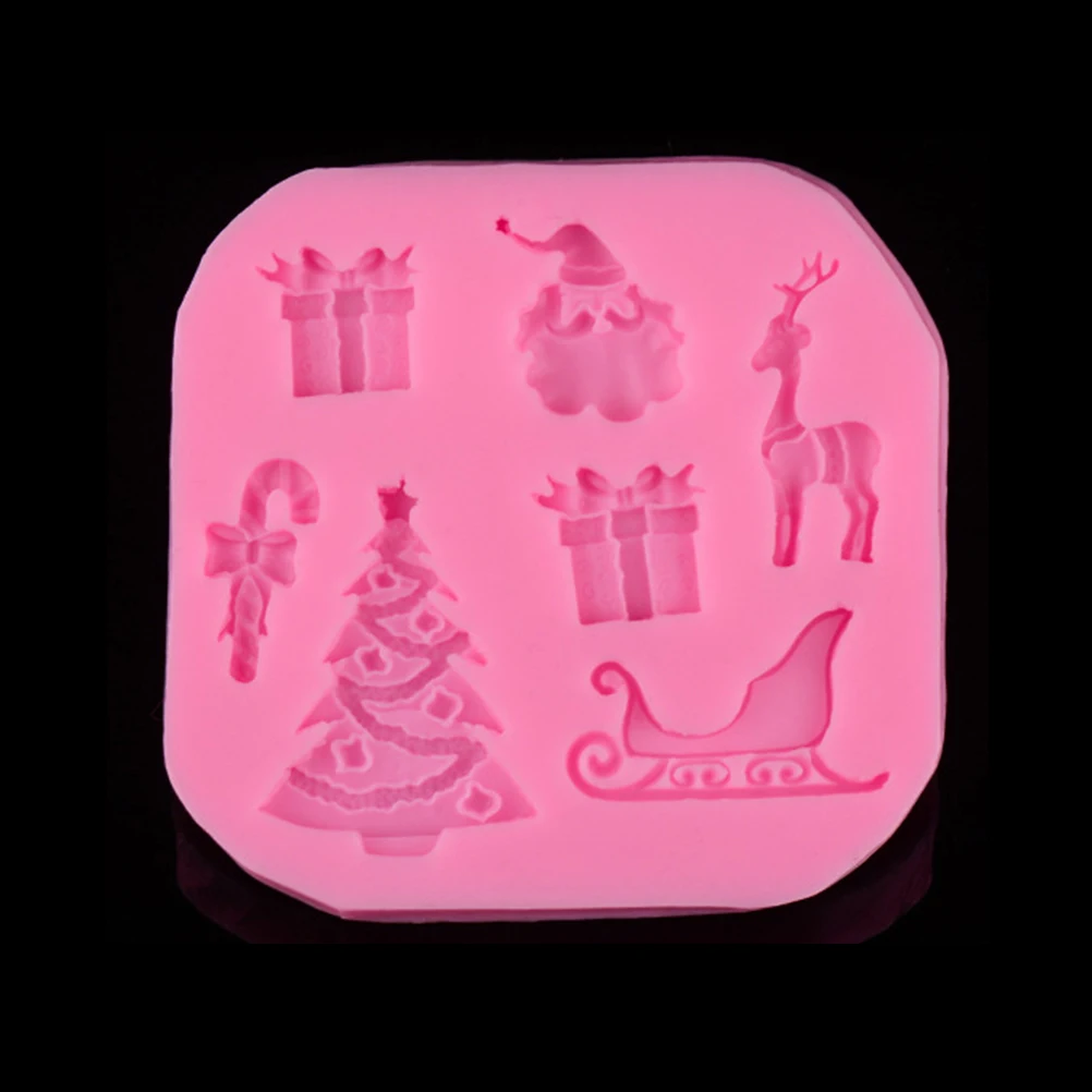 

Silicone Fondant Mold Cake Molds Chocolate Biscuit DIY Baking Christmas Cookies
