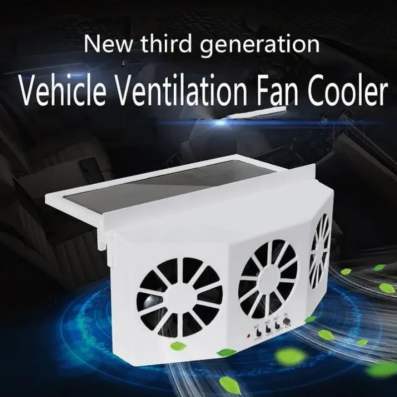 The New Solar Car Cooling Artifact air circulation exhaust fan Solar Car Radiator  Air Circulation Car Cooling Artifact