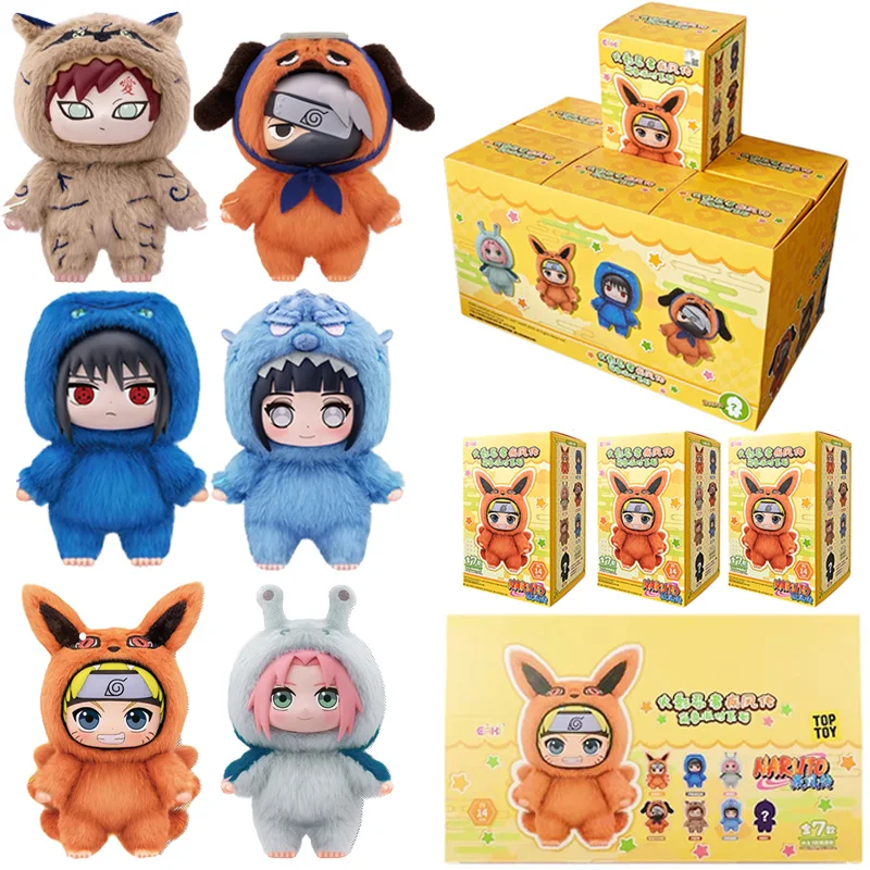 

﻿ Высокое качество Наруто Шиппуден зверь вечерние серии слепая коробка Узумаки Наруто Хатаке Какаши виниловая плюшевая кукла для лица таинственный подарок ﻿