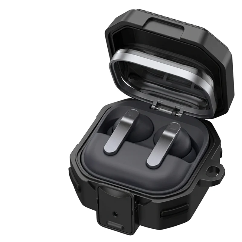 Carbon fiber Armor Earphone Case For Samsung Galaxy Buds 4/4 Pro Switch Lock Shockproof Luxury Cover For Samsung Buzz 4 4 Pro