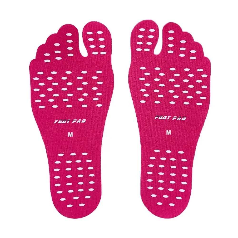 

Summer Non-slip Adhesive Insoles Silica Gel Barefoot Stick Beach Shoes Footpads Sticker Anti Slip Foot Pads for Women