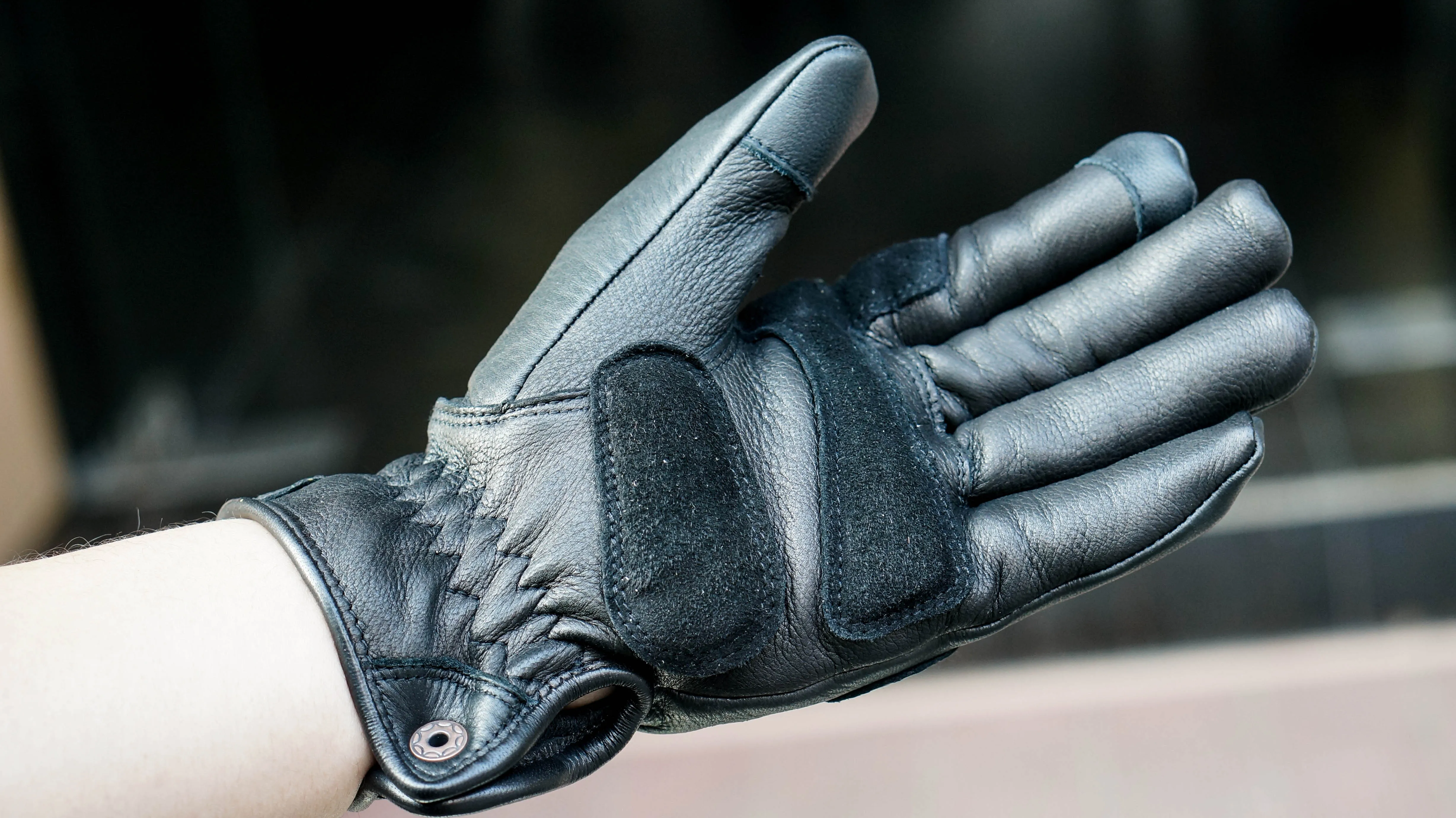 قفازات دراجات نارية من الجلد ا - مراجعة Motorcycle Gloves Leather Knuckle وسعره