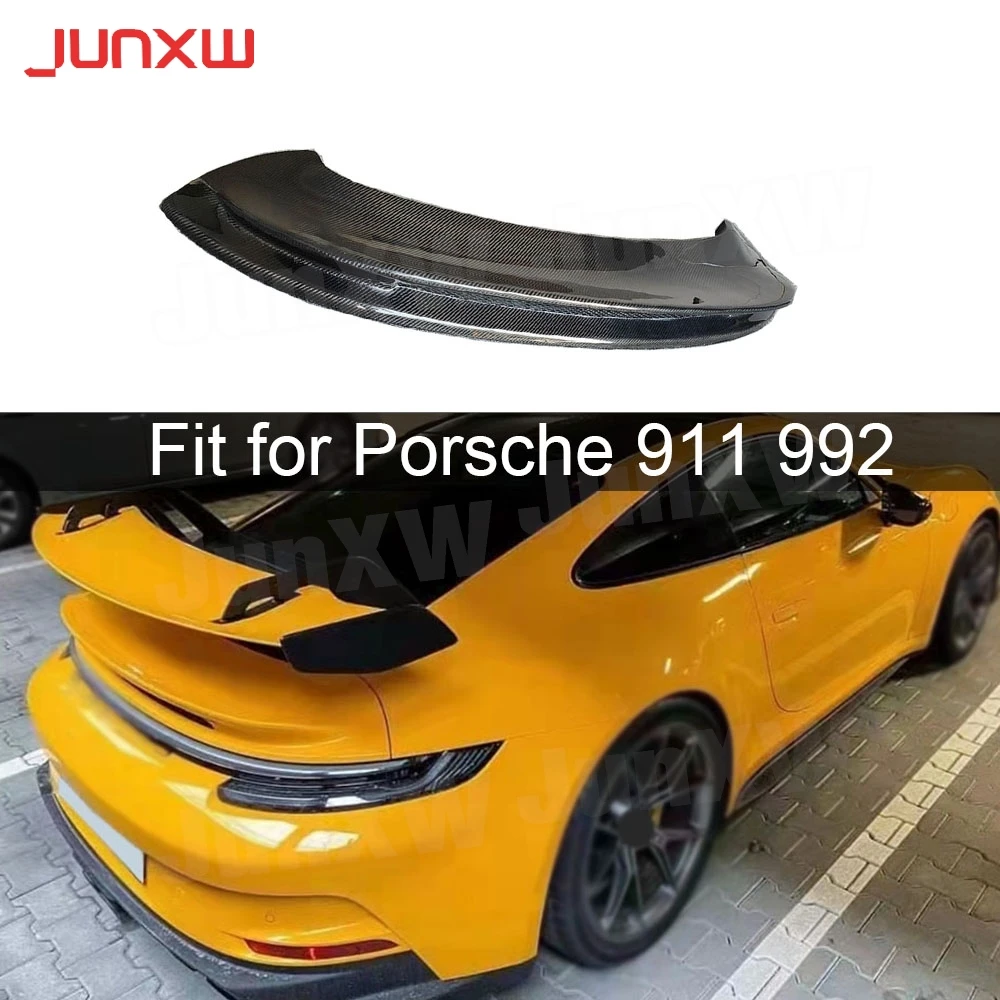 

for Porsche 911 992 2022 Carbon Fiber FRP Rear Trunk Wing Spoiler Body Kits Rear Trunk Lip Spoiler Car Styling