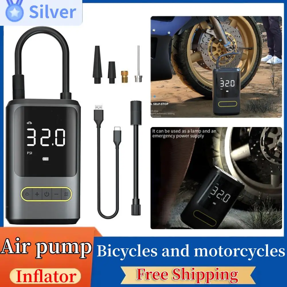 4000mAh Multi-purpose 150PSI Smart Air Pump Portable Bicycle Tire Tyre Automatic Compressor Tire Inflator for Bike Motorcycle