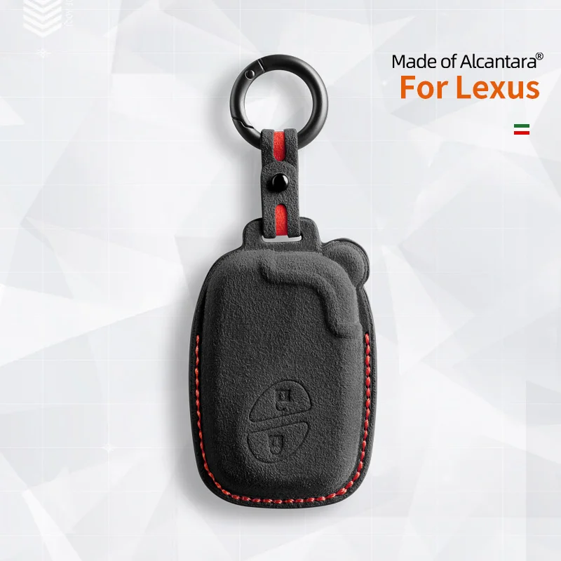 Car Key Case Cover Holder Key Shell Buckle Alcantara Lexus ES 300 h 250 350 GS RX CT200h CT200 ES240 GX400 LX570 RX270 2 Buttons