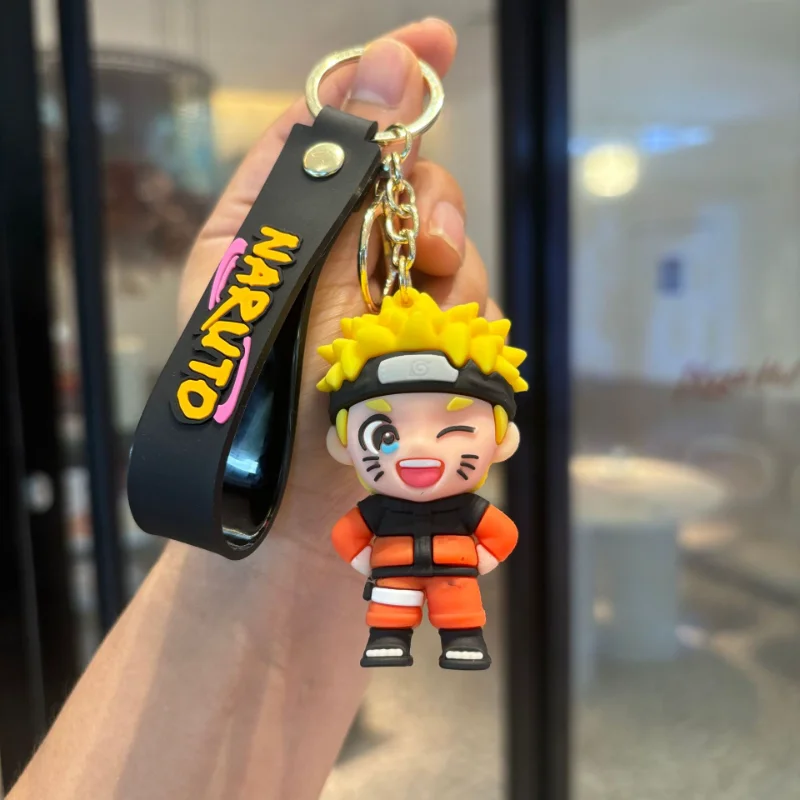 سلسلة مفاتيح أنيمي ناروتو كاواي اوزوماكي ناروتو اليابانية هدية صغيرة #3