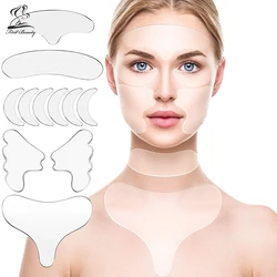 Fashion Silicone Anti-Wrinkle Pad Face Forehead Neck Hand Care Skin Lifting Tool Sticker Pad Anti-Wrinkle Aging Patch Reusable