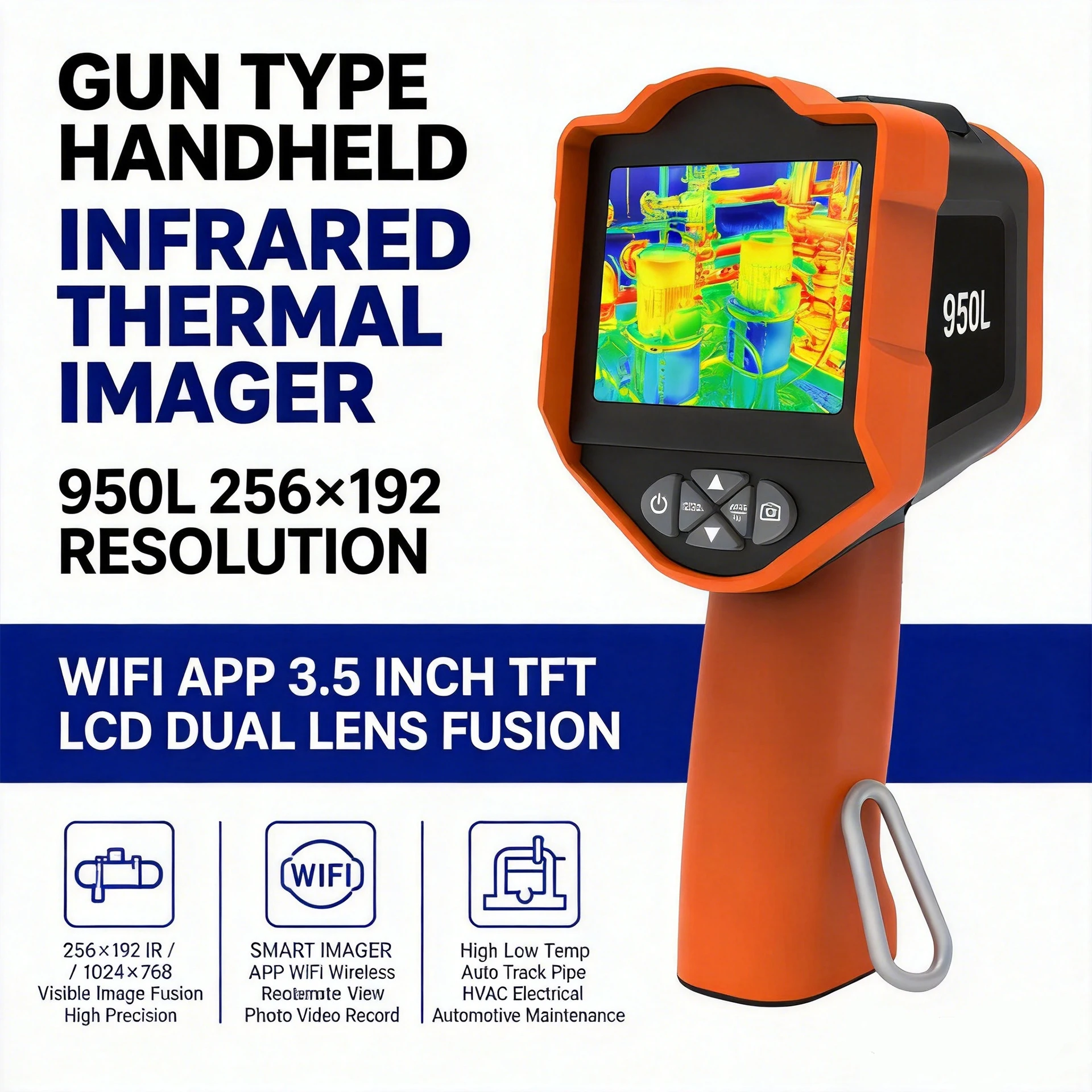 Thermal Imaging Camera 256x192 IR Resolution VOx Detector 3.5