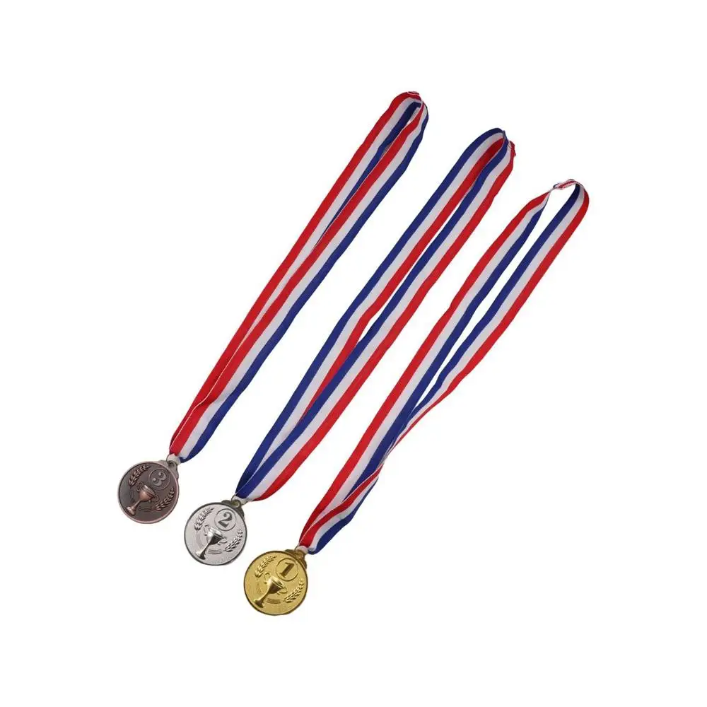 Winner Reward Gold Silver Bronze Medals Sports Game Swimming Zinc Alloy Award Medals Running Dancing Competition Rewards Prizes